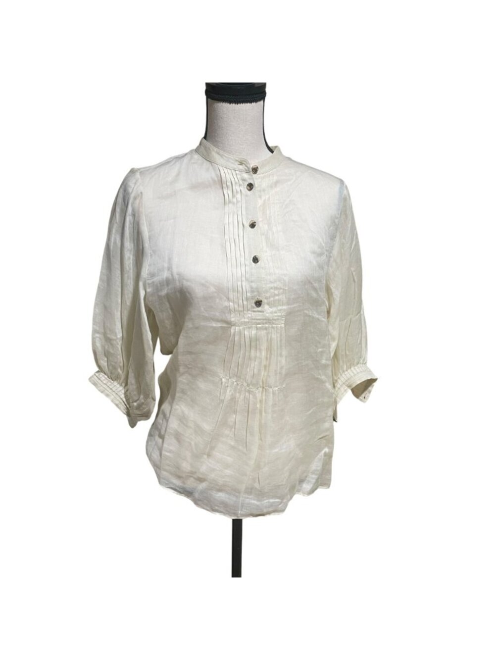 Lafayette 148 button front blouse